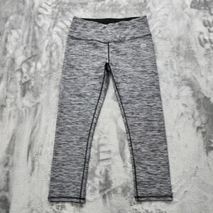 RBX Active Leggings Womens S Gray Space Dye Crop Squat Proof High Impact Workout